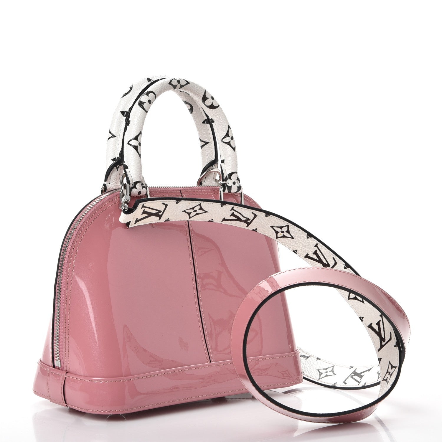 Louis Vuitton Patent Monogram Alma BB Rose Blush 3 of 8