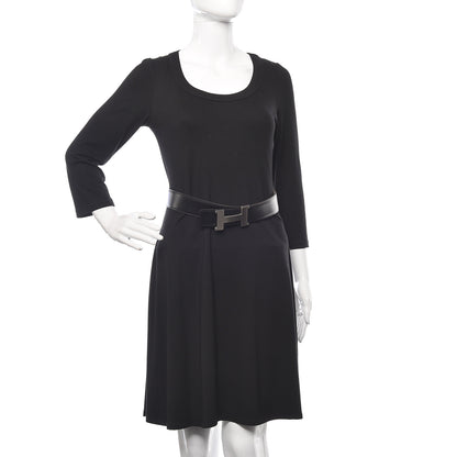 Hermes Box Chamonix 42mm Constance H Belt 110 Black Natural 2 of 11