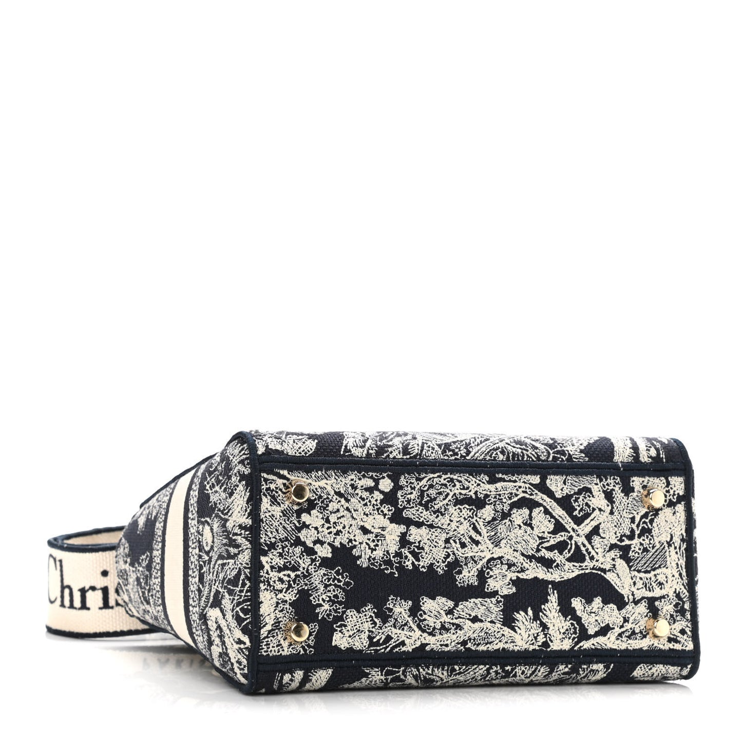 Toile de Jouy Embroidered Medium Lady D-Lite Blue