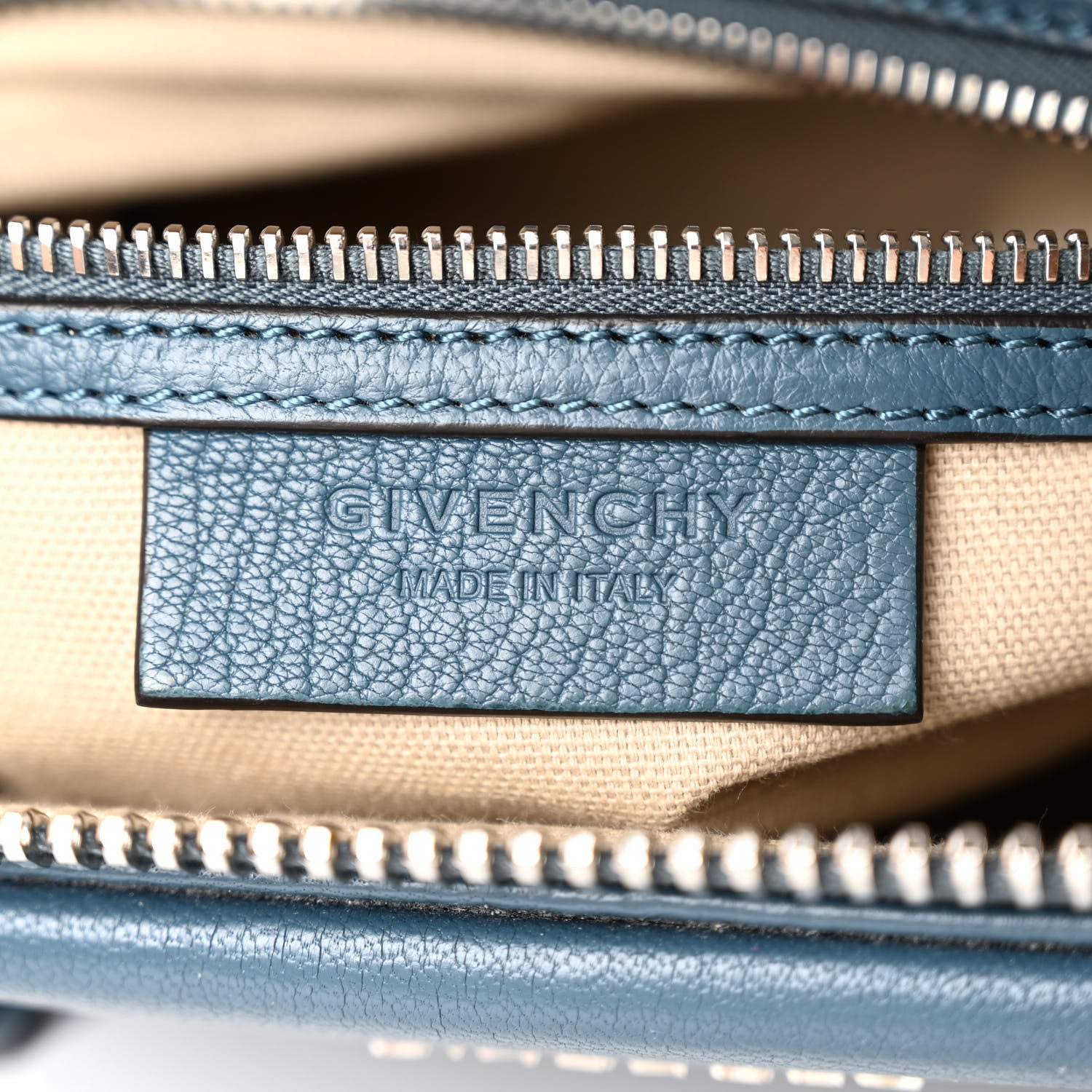 Givenchy Sugar Goatskin Small Antigona Oil Blue 6 of 9