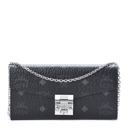MCM Visetos Large Patricia Wallet On Chain Black 1 of 10
