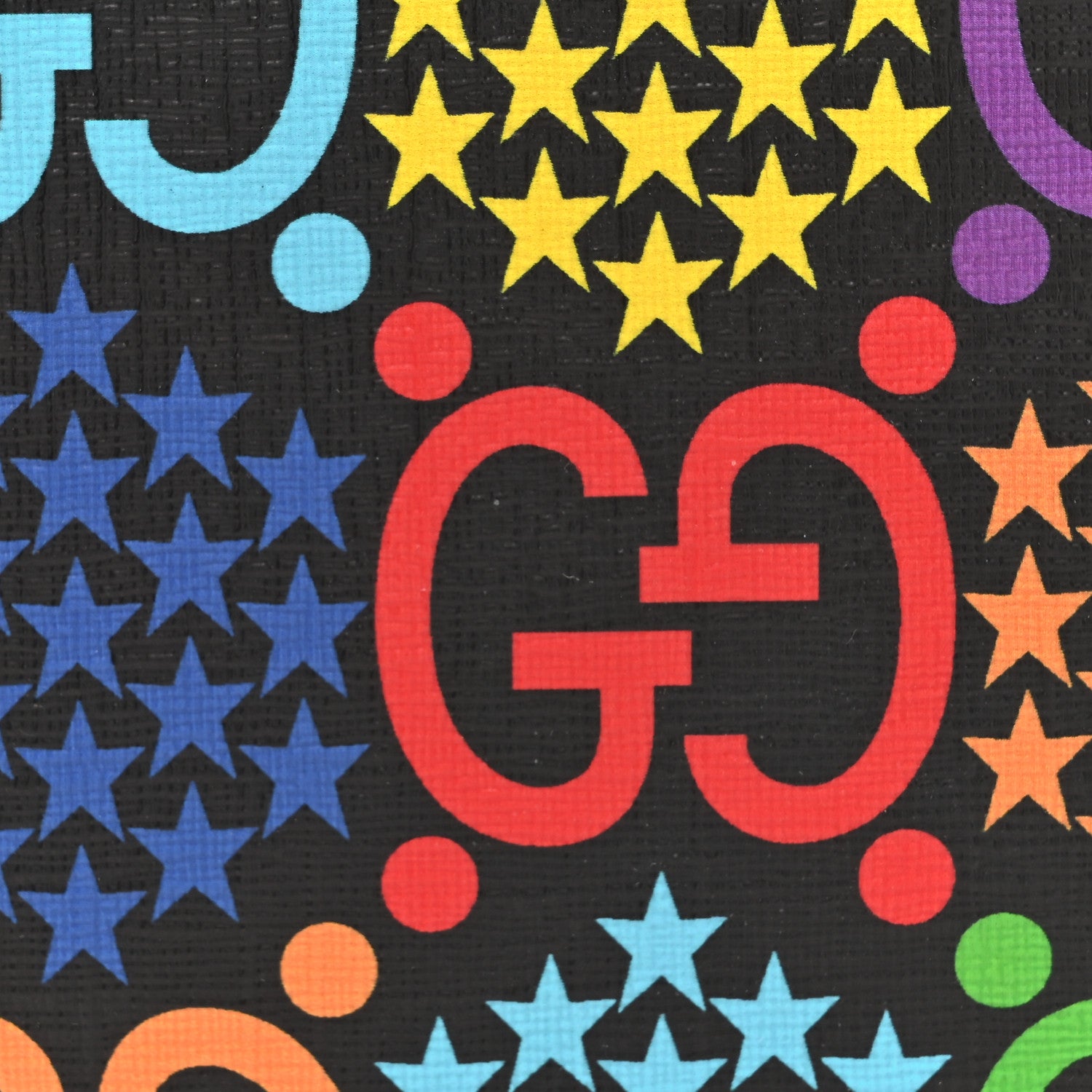 Gucci GG Supreme Monogram Psychedelic Round Shoulder Bag Black Multicolor Sugar Pink 8 of 12