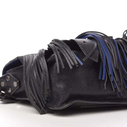 Proenza Schouler Lambskin Fringe Lux PS1 Satchel Black 6 of 9