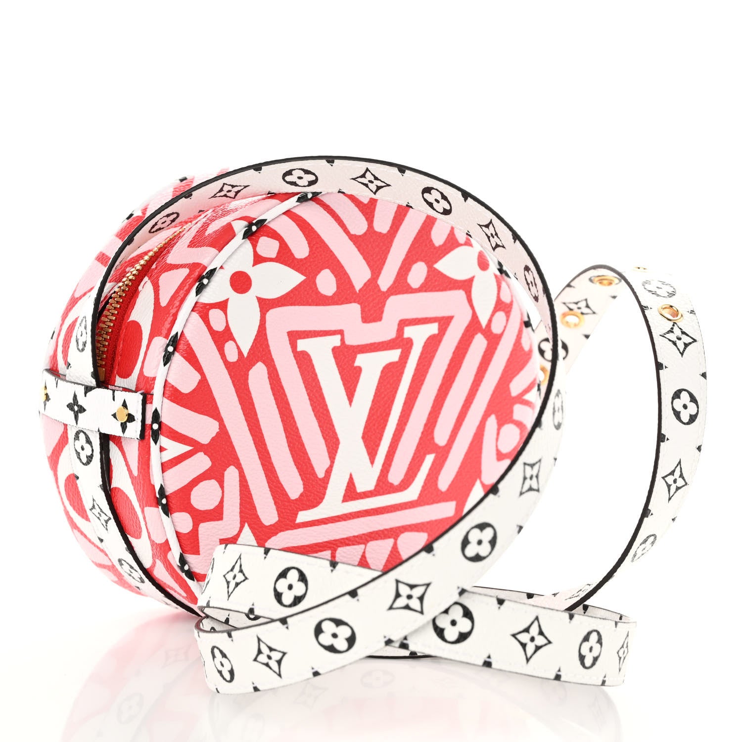Louis Vuitton Monogram Giant Crafty Boite Chapeau Souple PM Rouge Rose Creme 3 of 9