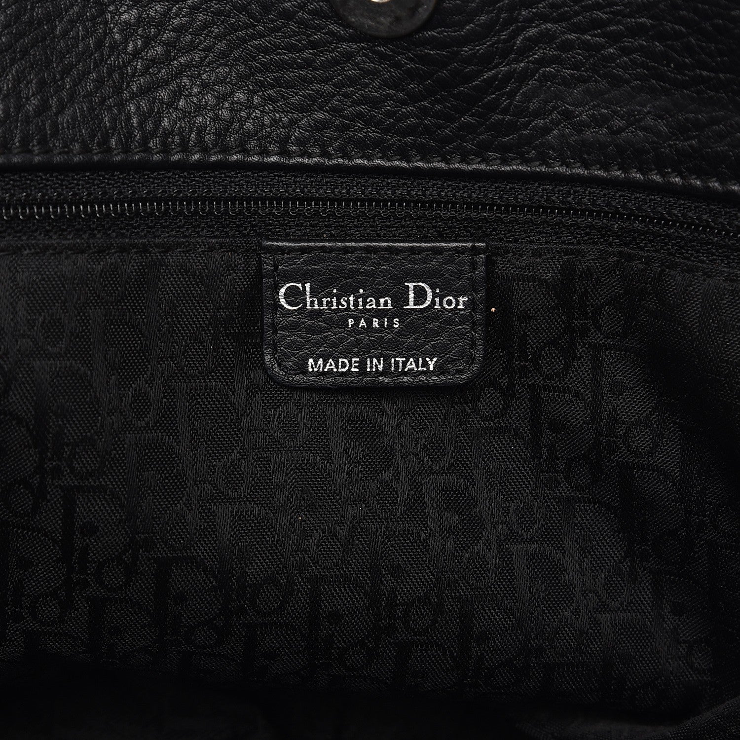 Christian Dior Calfskin Ethnic Tote Black 6 of 9