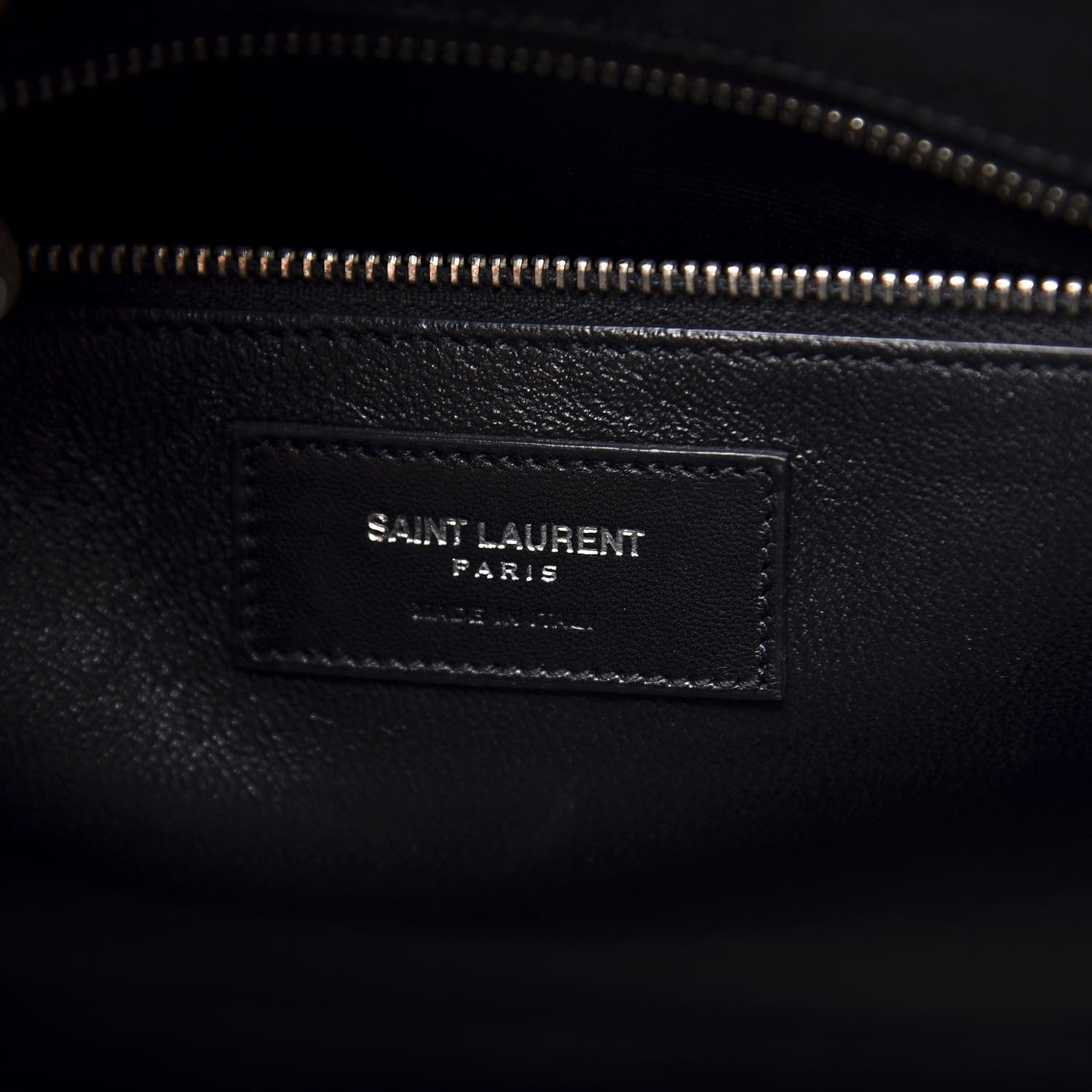 Saint Laurent Suede Crocodile Embossed Small Sac De Jour Black 8 of 15