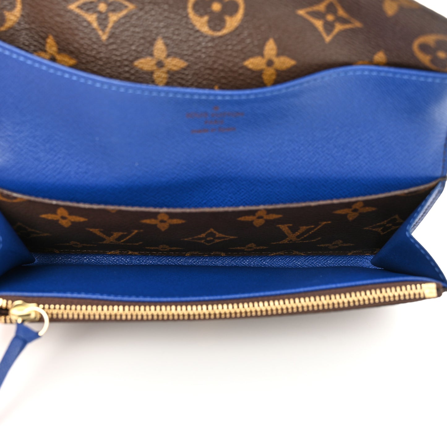 Monogram Emilie Wallet Blue
