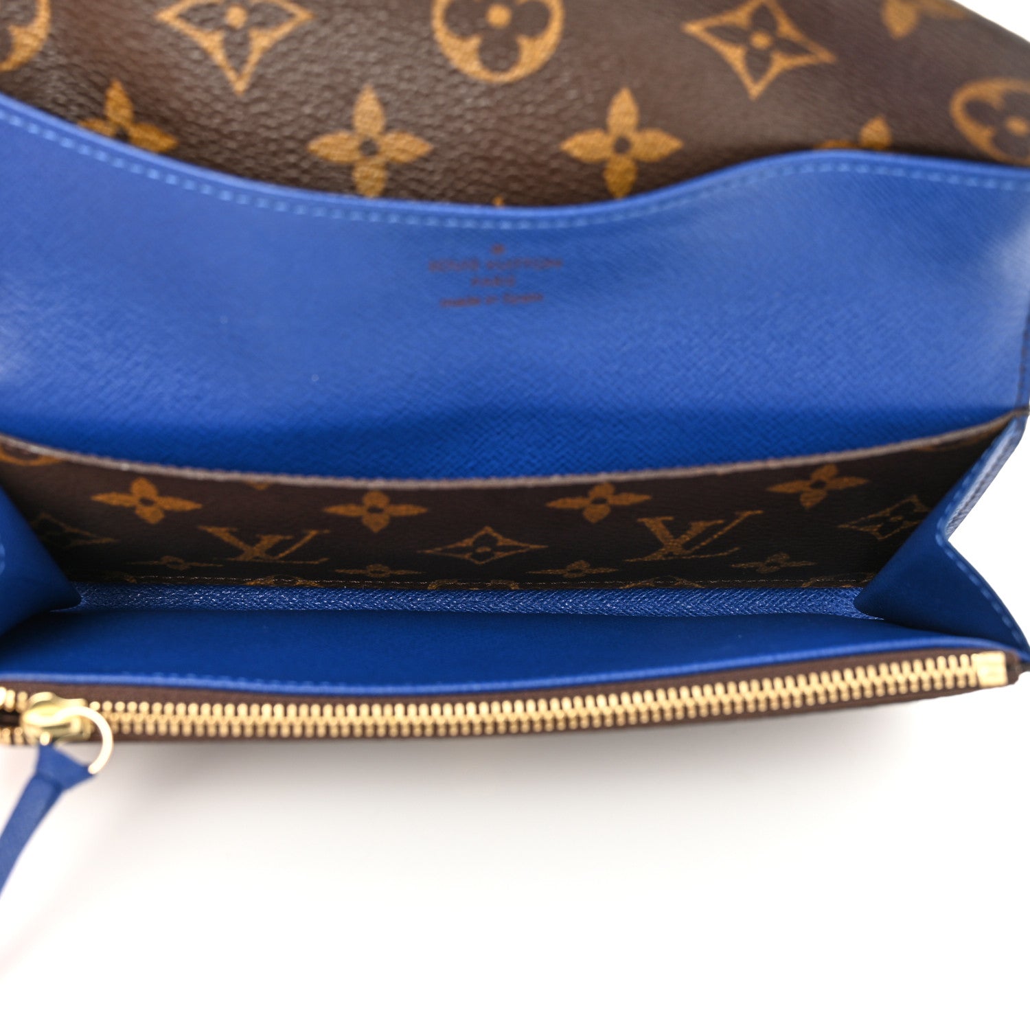 Louis Vuitton Monogram Emilie Wallet Blue 5 of 7