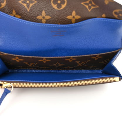 Louis Vuitton Monogram Emilie Wallet Blue 5 of 7