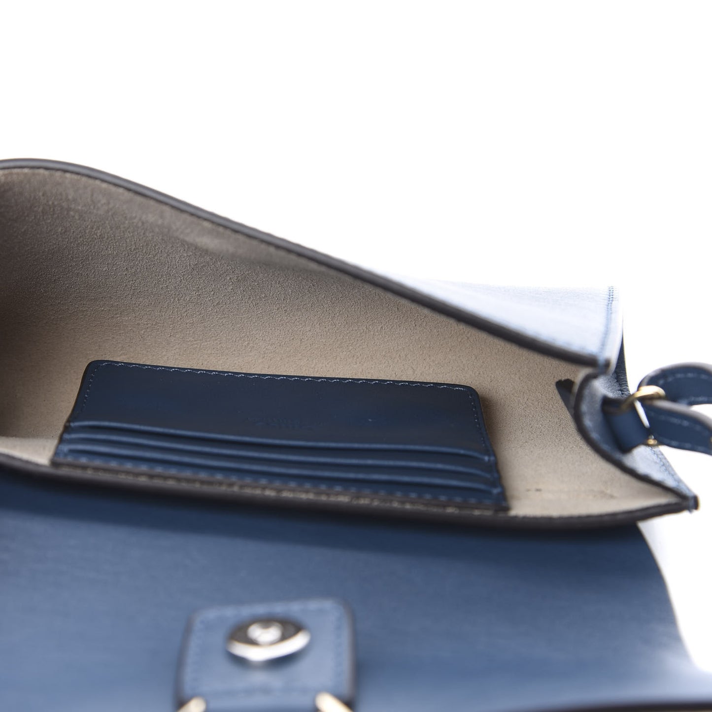 Suede Calfskin Mini Faye Shoulder Bag Majolica Blue