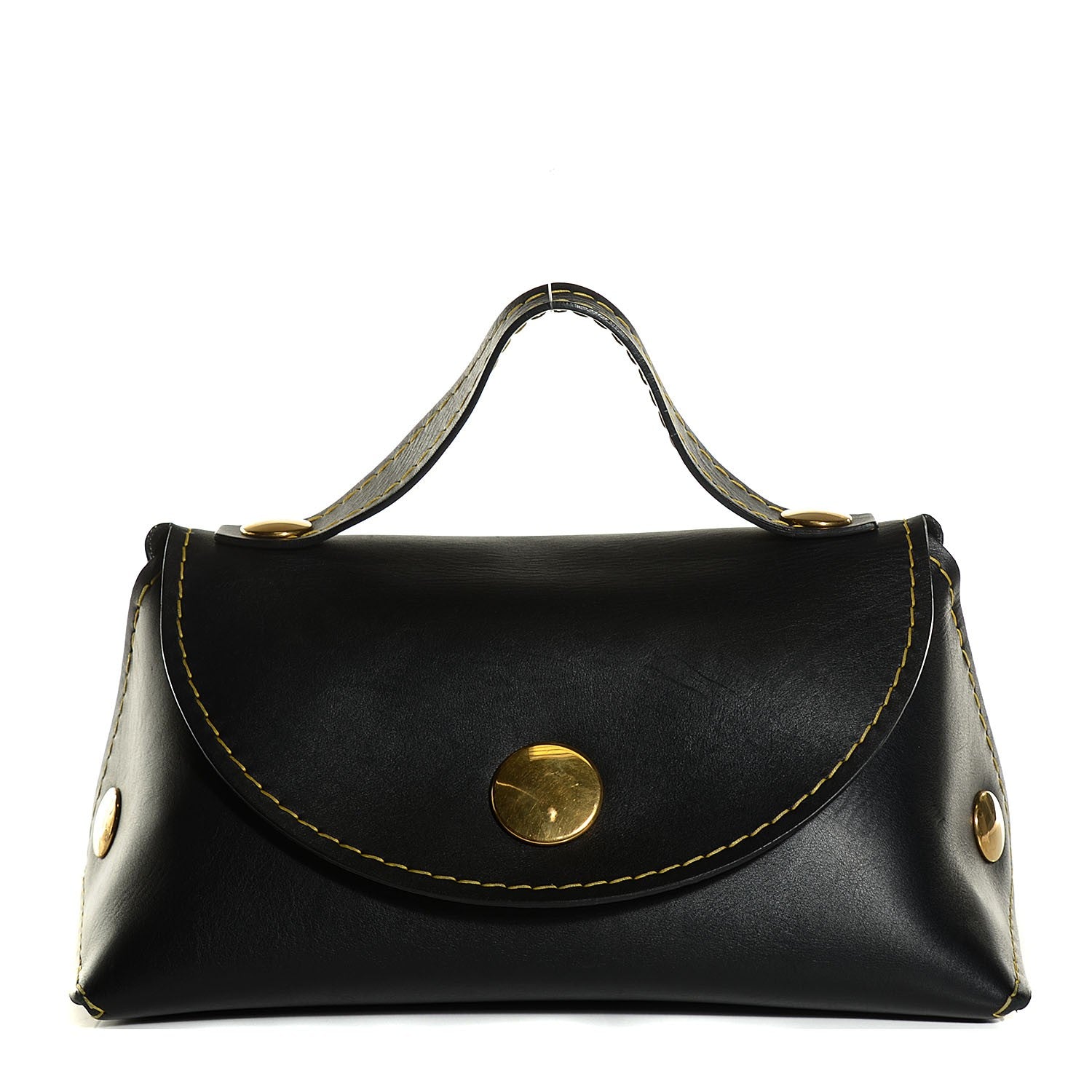 Celine Calfskin Orb Bag Black 1 of 7