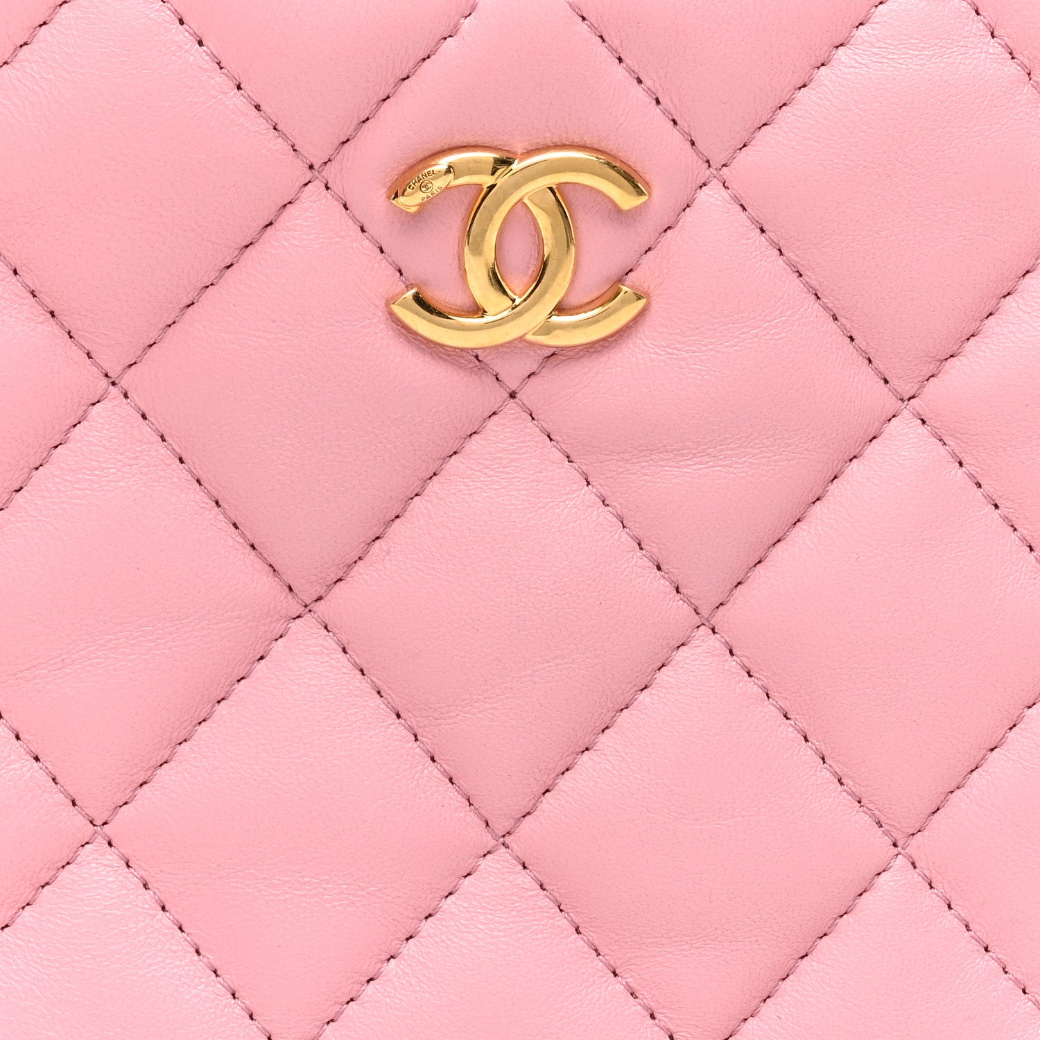 Chanel Lambskin Quilted CC Links Hobo Light Pink 8 of 10