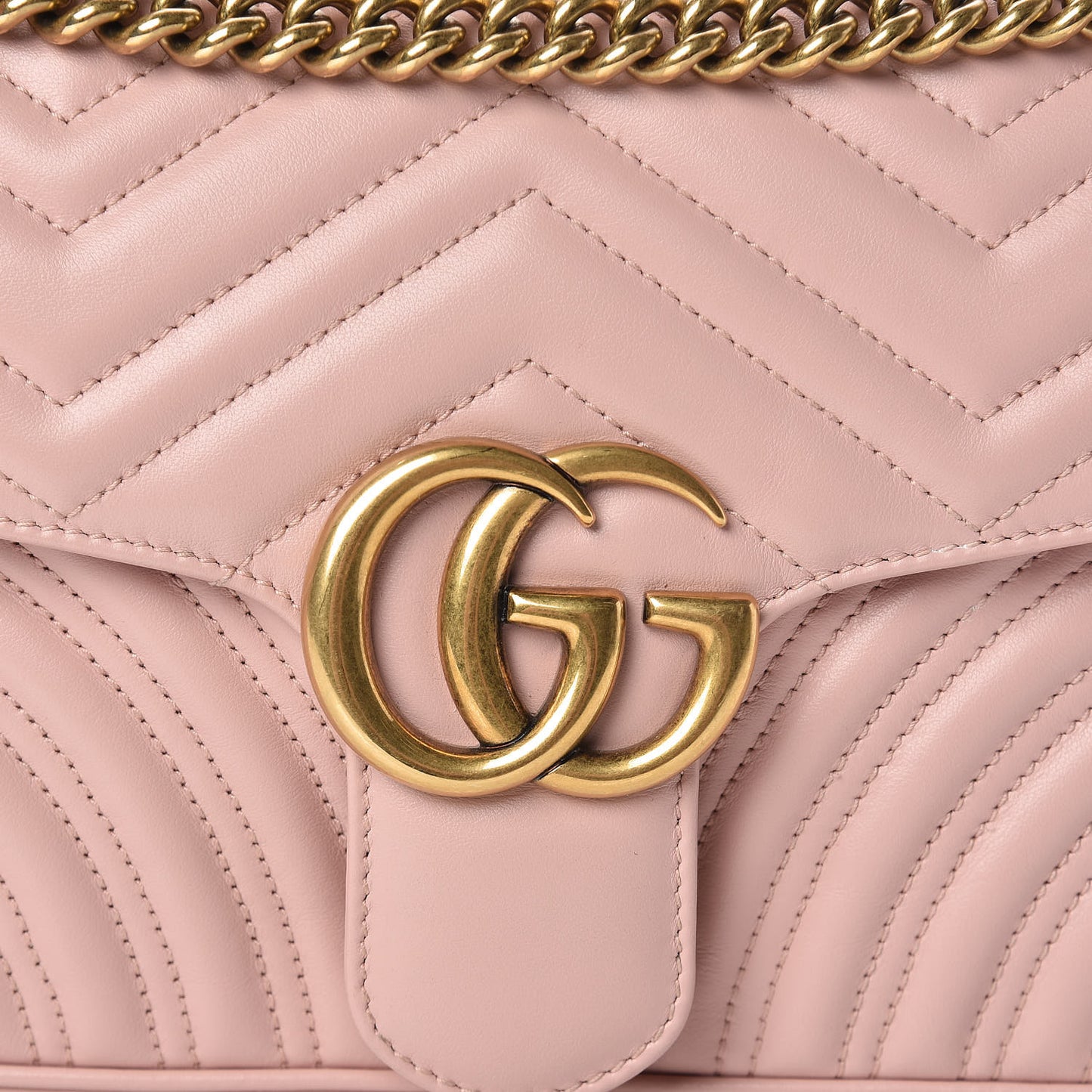 Calfskin Matelasse Small GG Marmont Shoulder Bag Perfect Pink