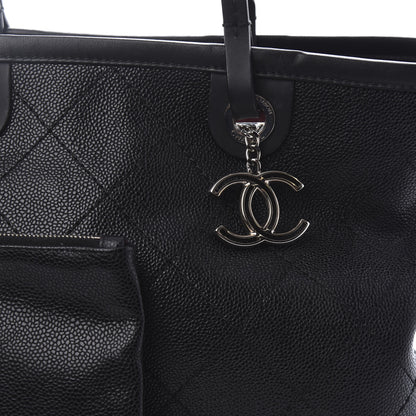 Chanel Grained Calfskin Shopping Fever Tote Black 8 of 11