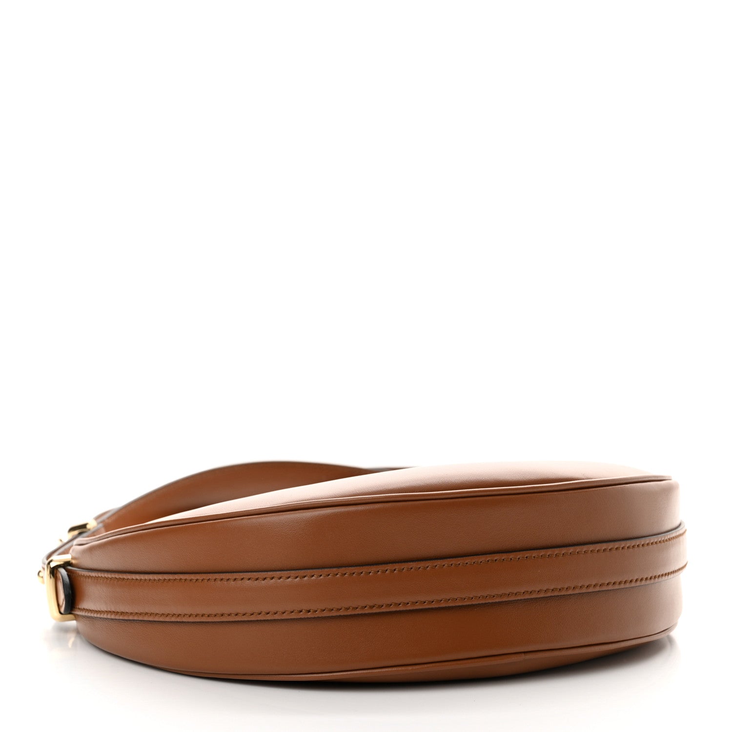 Prada Soft Calfskin Arque Shoulder Bag Cognac 4 of 10