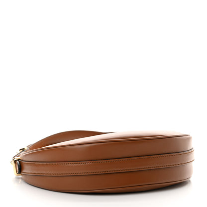 Prada Soft Calfskin Arque Shoulder Bag Cognac 4 of 10