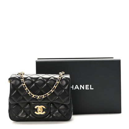 Chanel Lambskin Quilted Mini Pearl Crush Flap Black 10 of 10