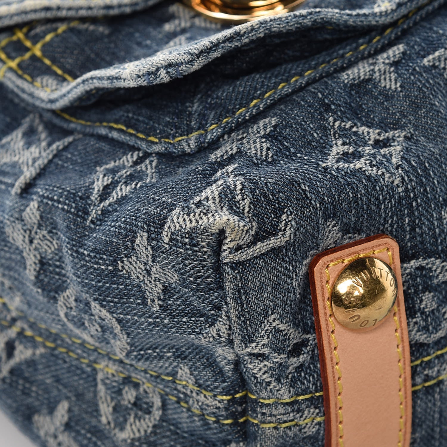 Louis Vuitton Monogram Denim Baggy PM Blue 9 of 12