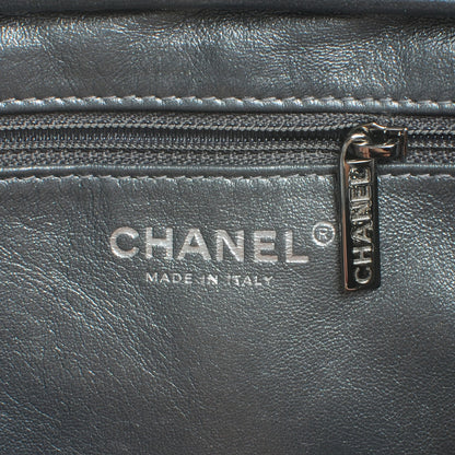 Chanel Metallic Aged Calfskin Quilted Medium Reissue Camera Case Dark Silver 6 of 7