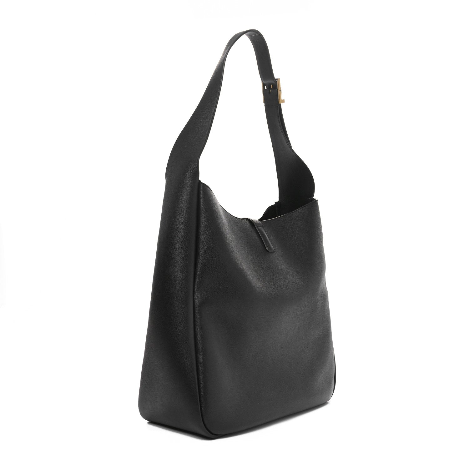 Saint Laurent Smooth Calfskin Large Le 5 A 7 Soft Hobo Black 3 of 11