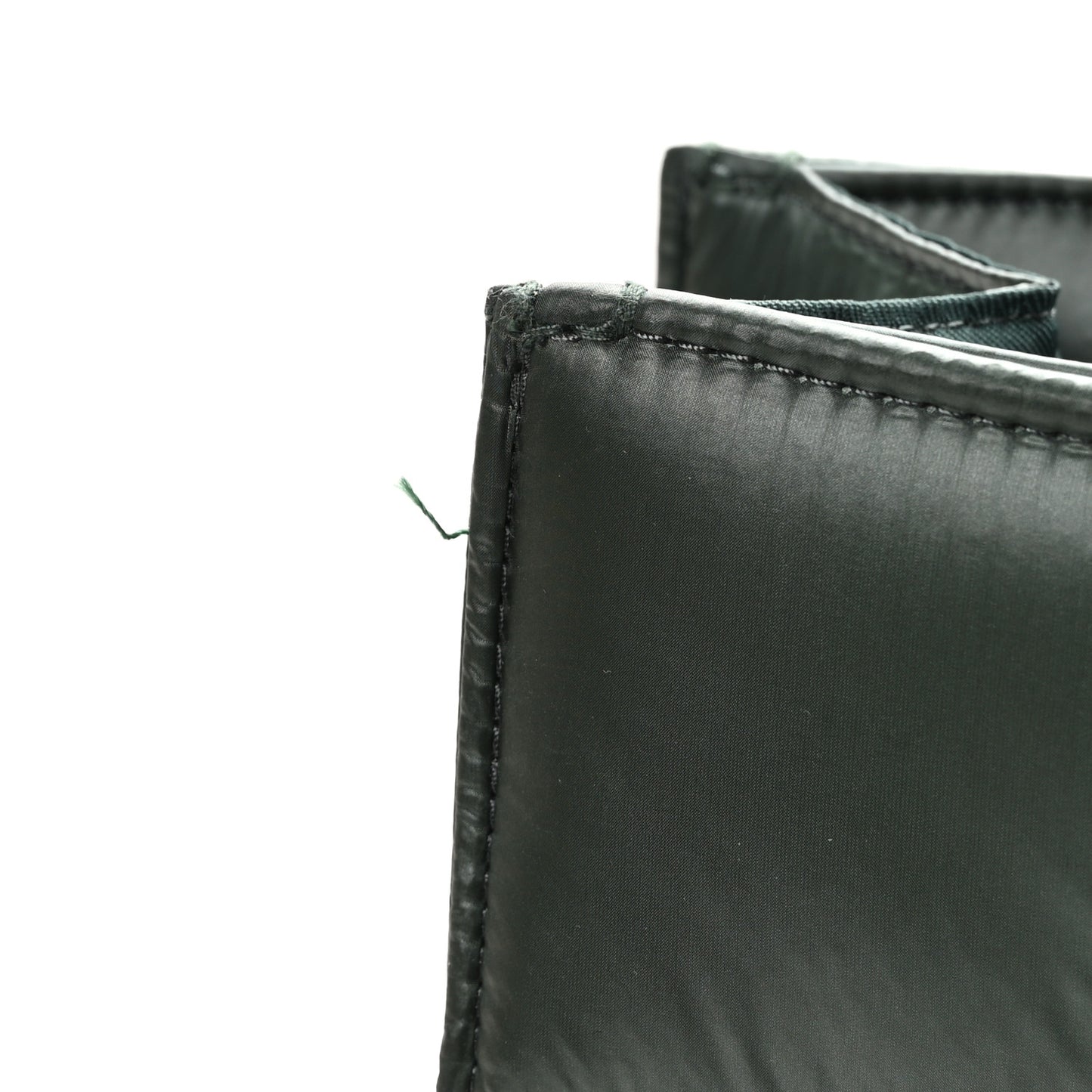 Nylon Medium Puff Shopping Bag Green