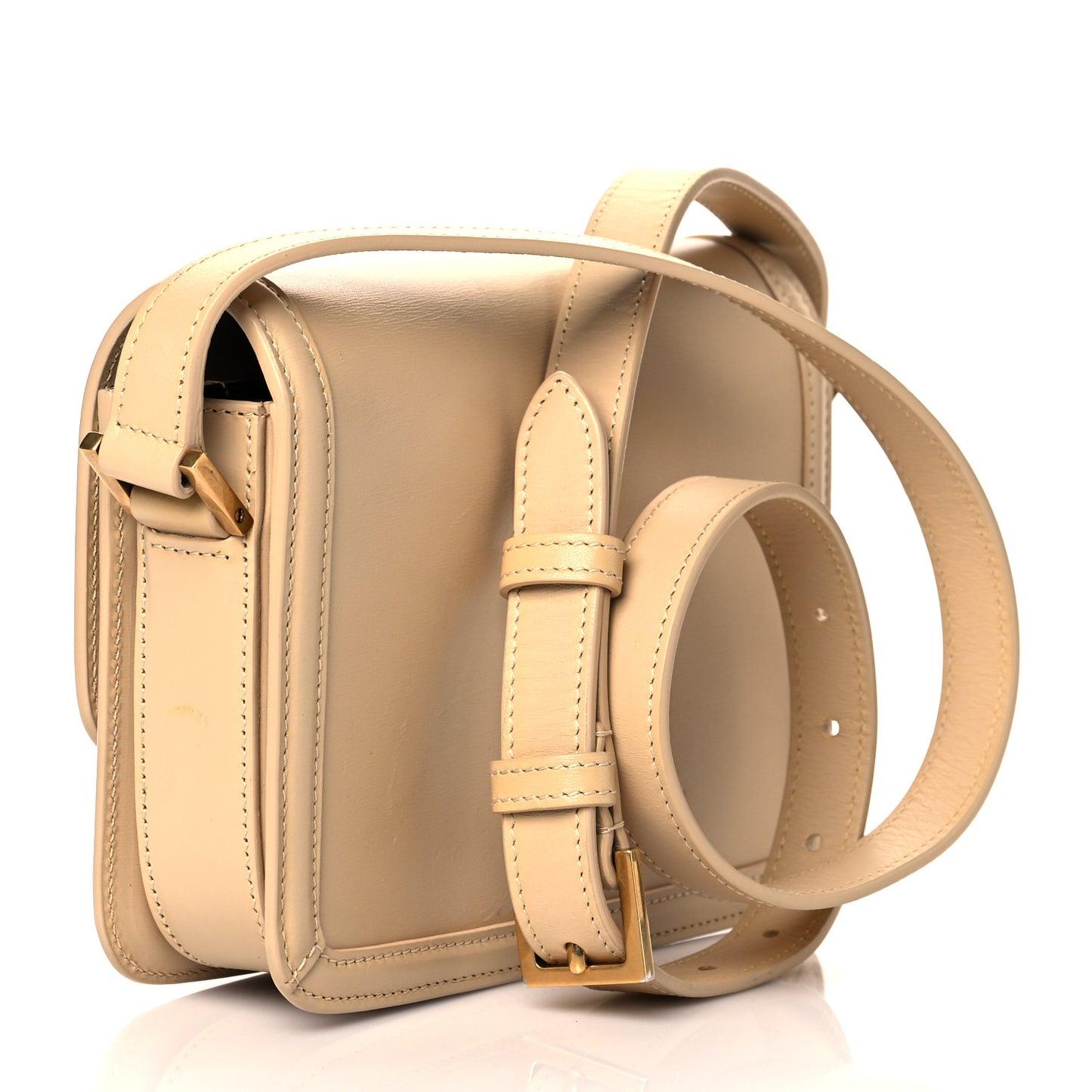 Smooth Calfskin Small Solferino Satchel Beige