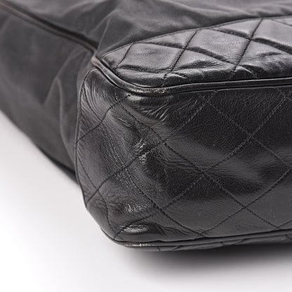 Chanel Canvas Calfskin Shopping Tote Black 13 of 18