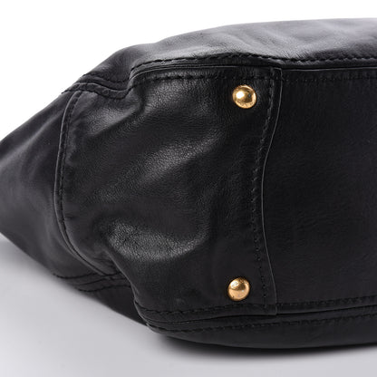 Prada Soft Calf Tote Black 8 of 12