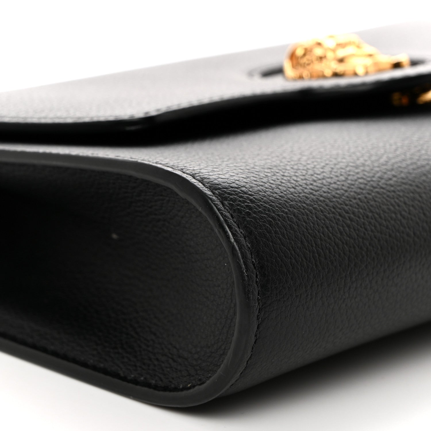 Versace Grained Calfskin La Medusa Crossbody Bag Black 8 of 10