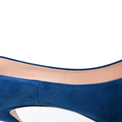 Gucci Suede Dionysus Pumps 41 Blue 9 of 11