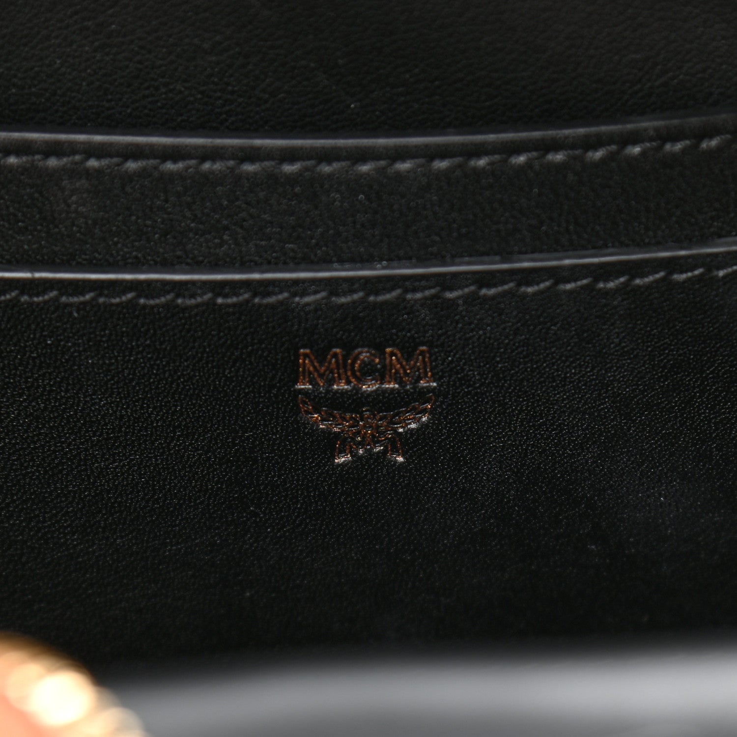 MCM Visetos Side Stud X-Mini Stark Bebe Boo Backpack Cognac 5 of 10