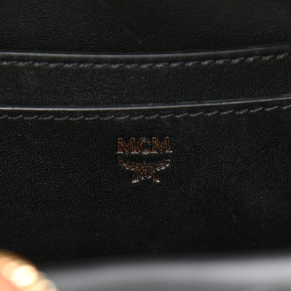 MCM Visetos Side Stud X-Mini Stark Bebe Boo Backpack Cognac 5 of 10