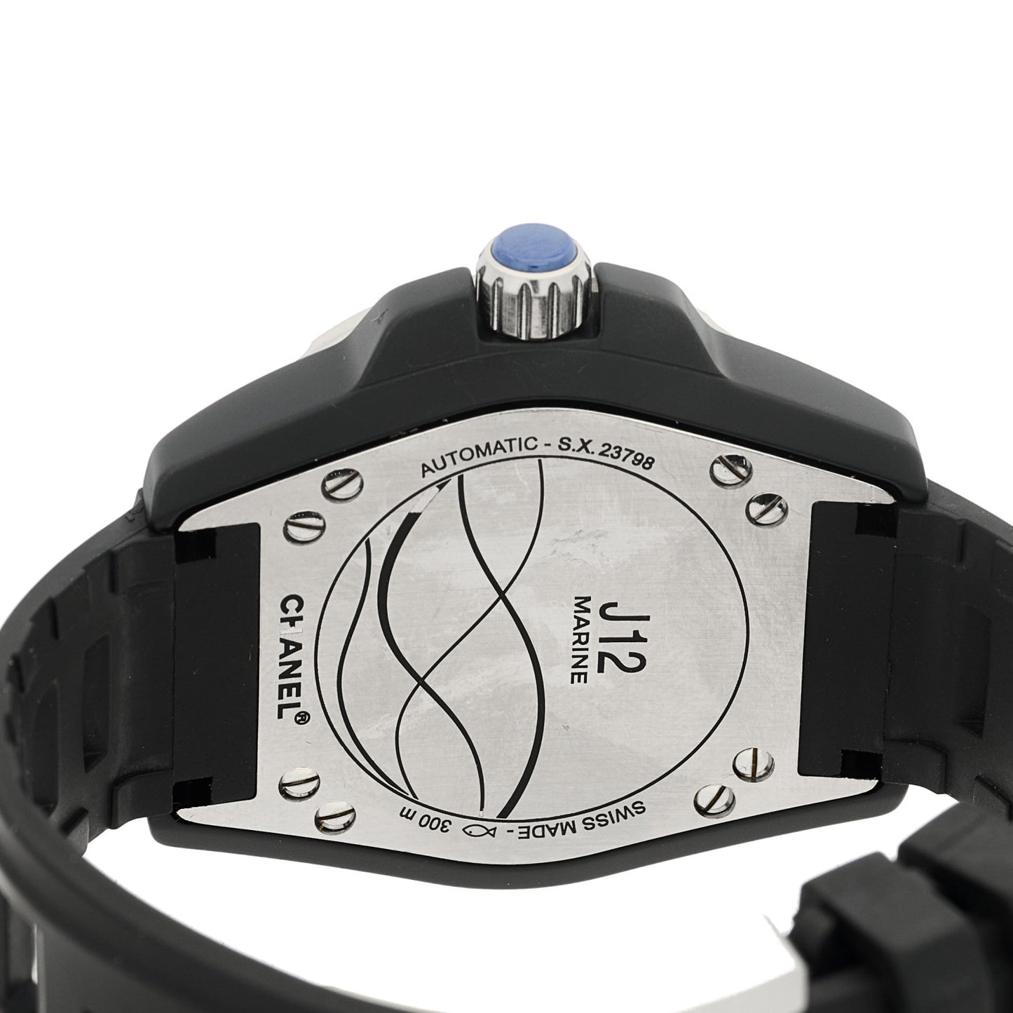 Stainless Steel Ceramic Rubber 38mm J12 Marine Automatic Watch Black