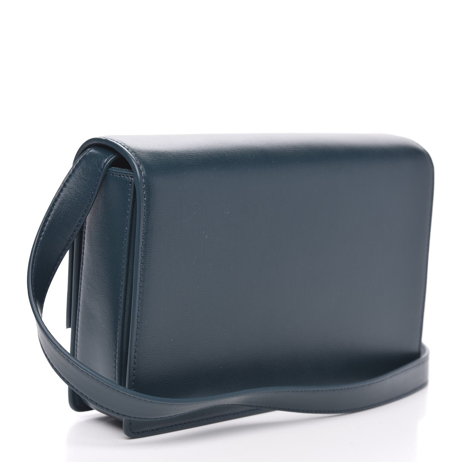 Saint Laurent Smooth Calfskin Suede Medium Bellechasse Dark Turquoise 3 of 9