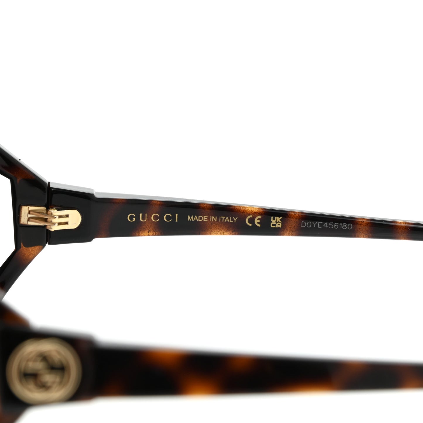 Acetate Square Frame Sunglasses GG0876SA Tortoise