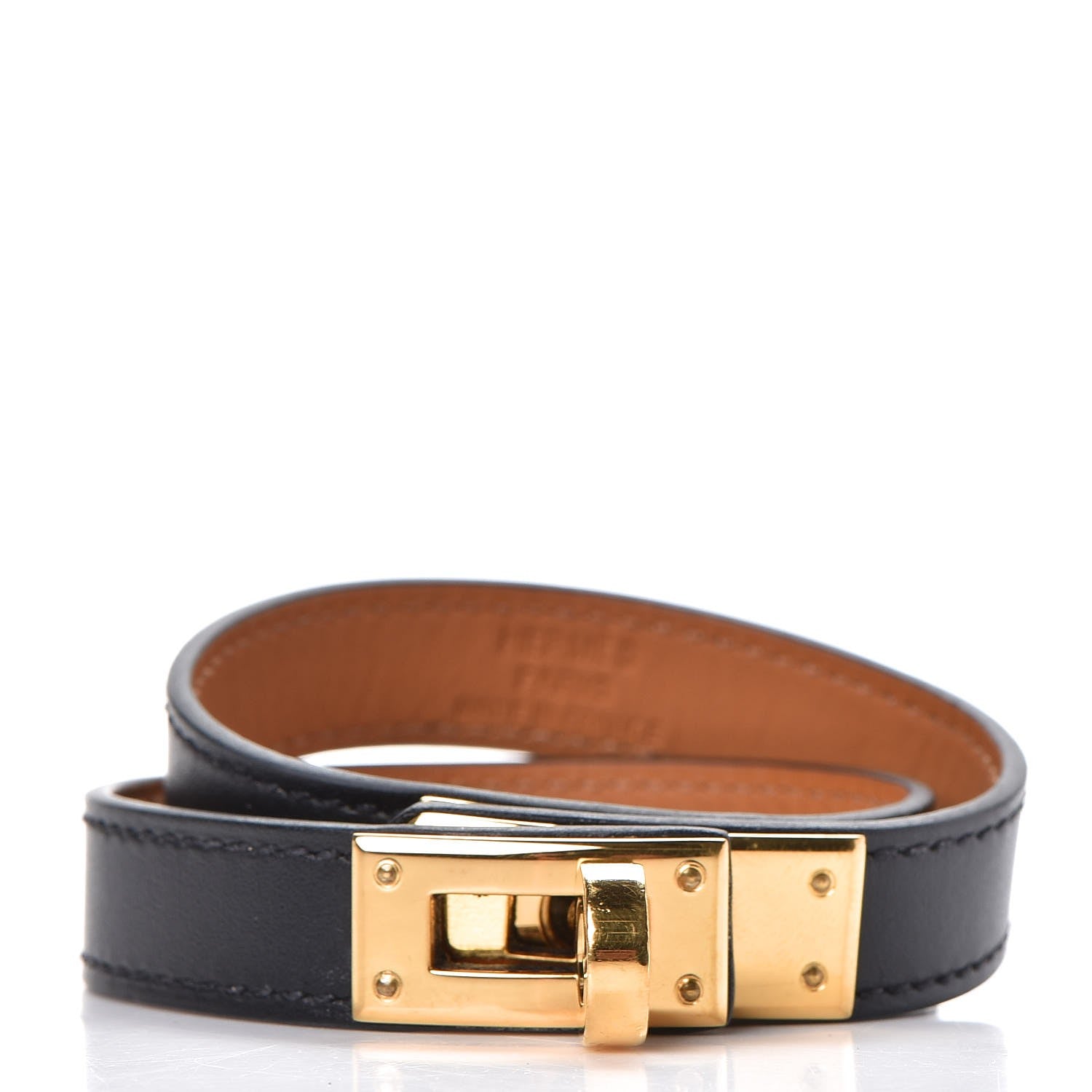 Hermes Chamonix Kelly Double Tour Bracelet S Black 1 of 6