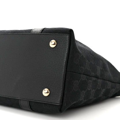 Gucci Monogram Medium Abbey Tote Black 10 of 11