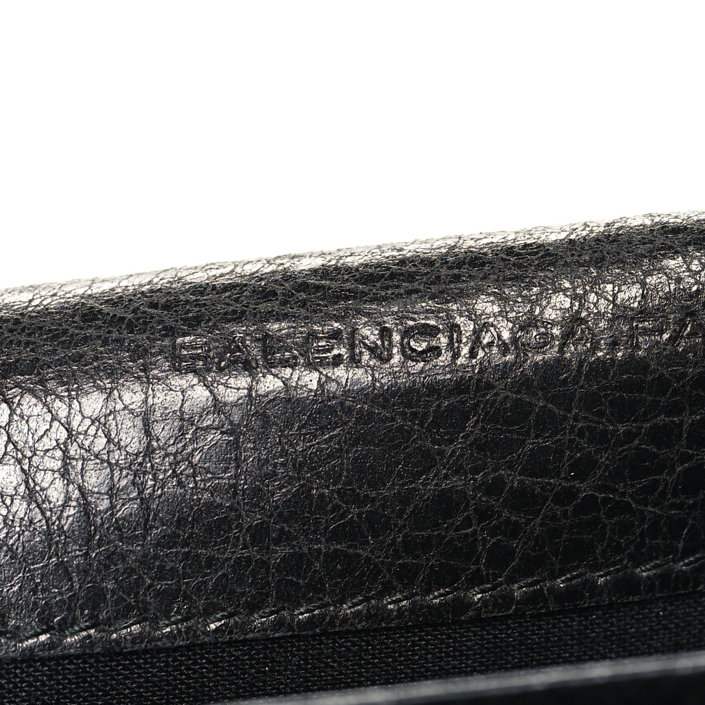 Agneau Classic Hardware Money Wallet Black