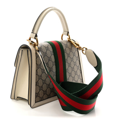 Gucci GG Supreme Monogram Small Queen Margaret Top Handle Bag White 3 of 10