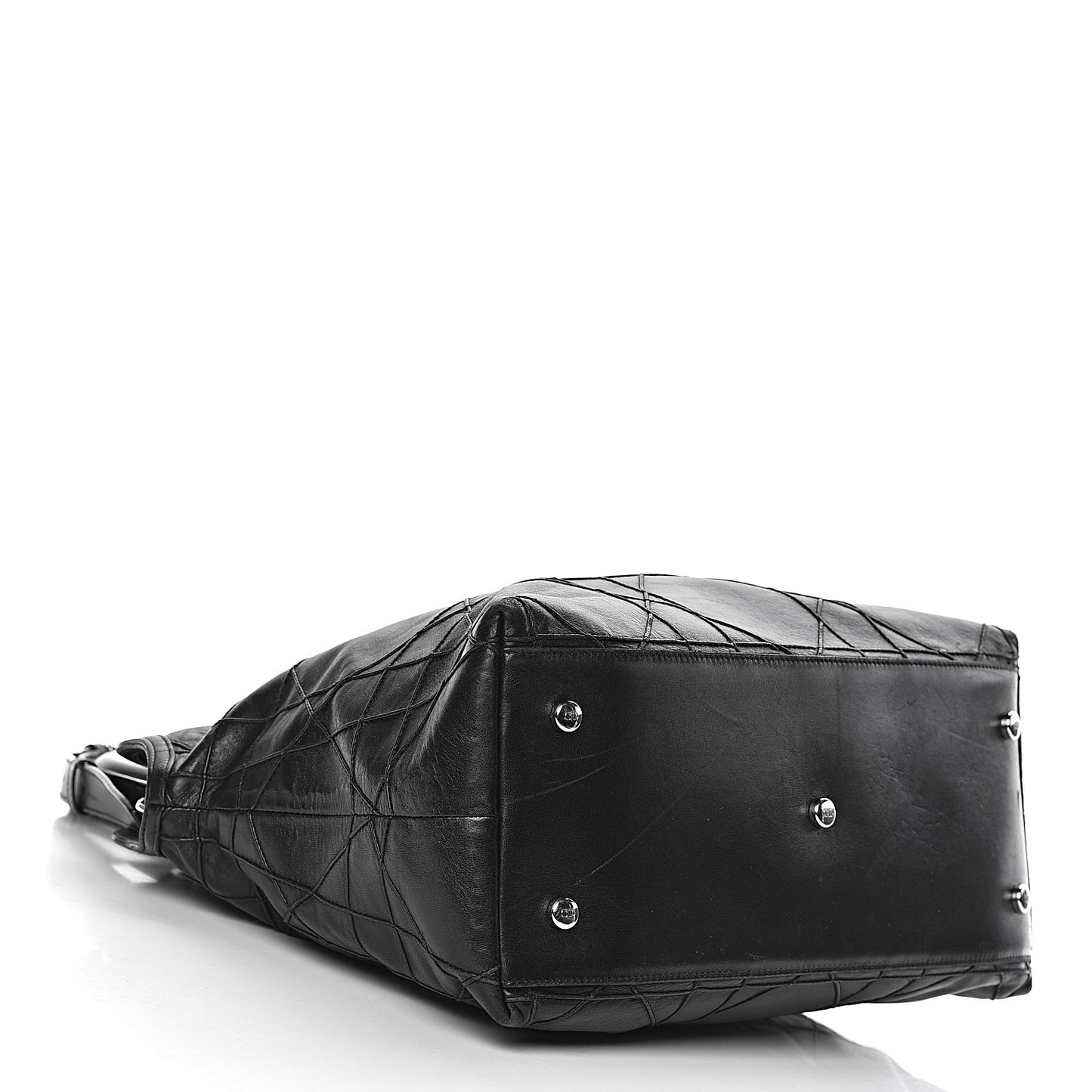 Lambskin Cannage Medium Granville Tote Black