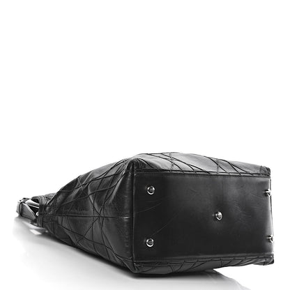 Christian Dior Lambskin Cannage Medium Granville Tote Black 5 of 17
