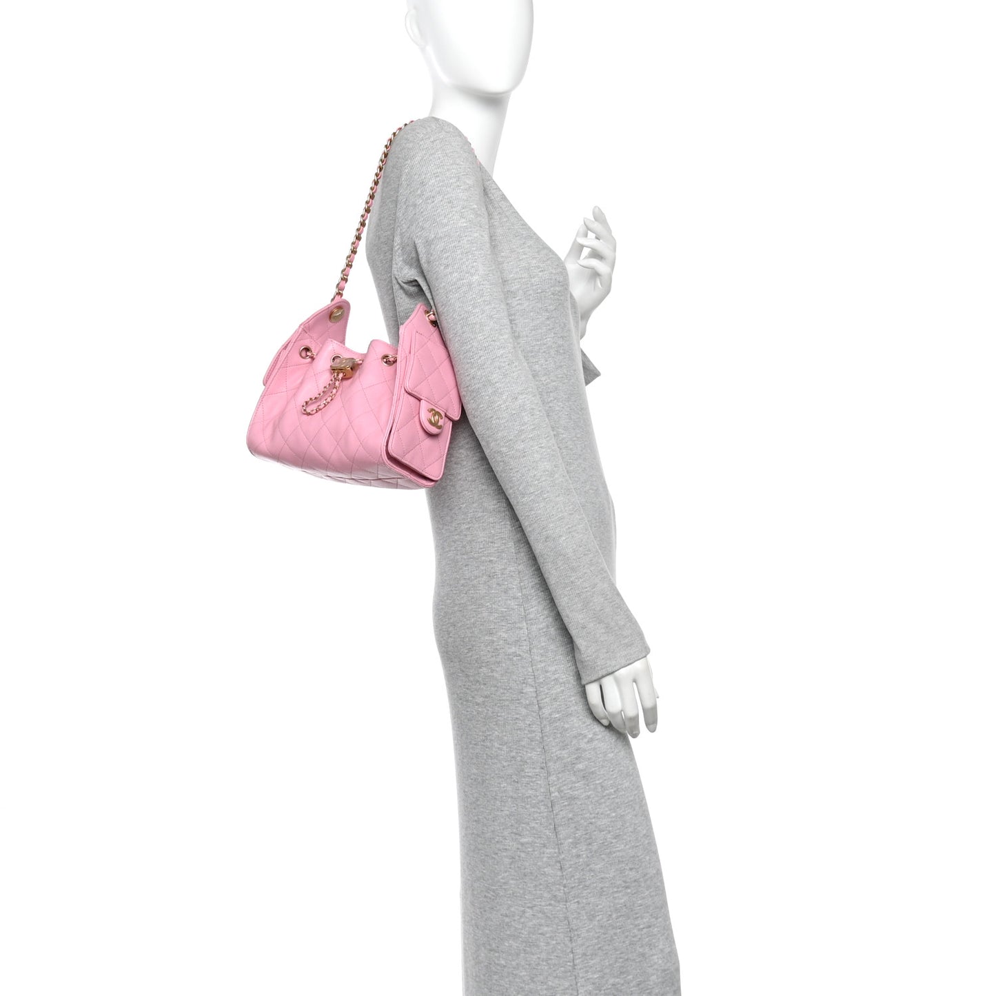Caviar Quilted Mini Chanel 25 Handbag Pink