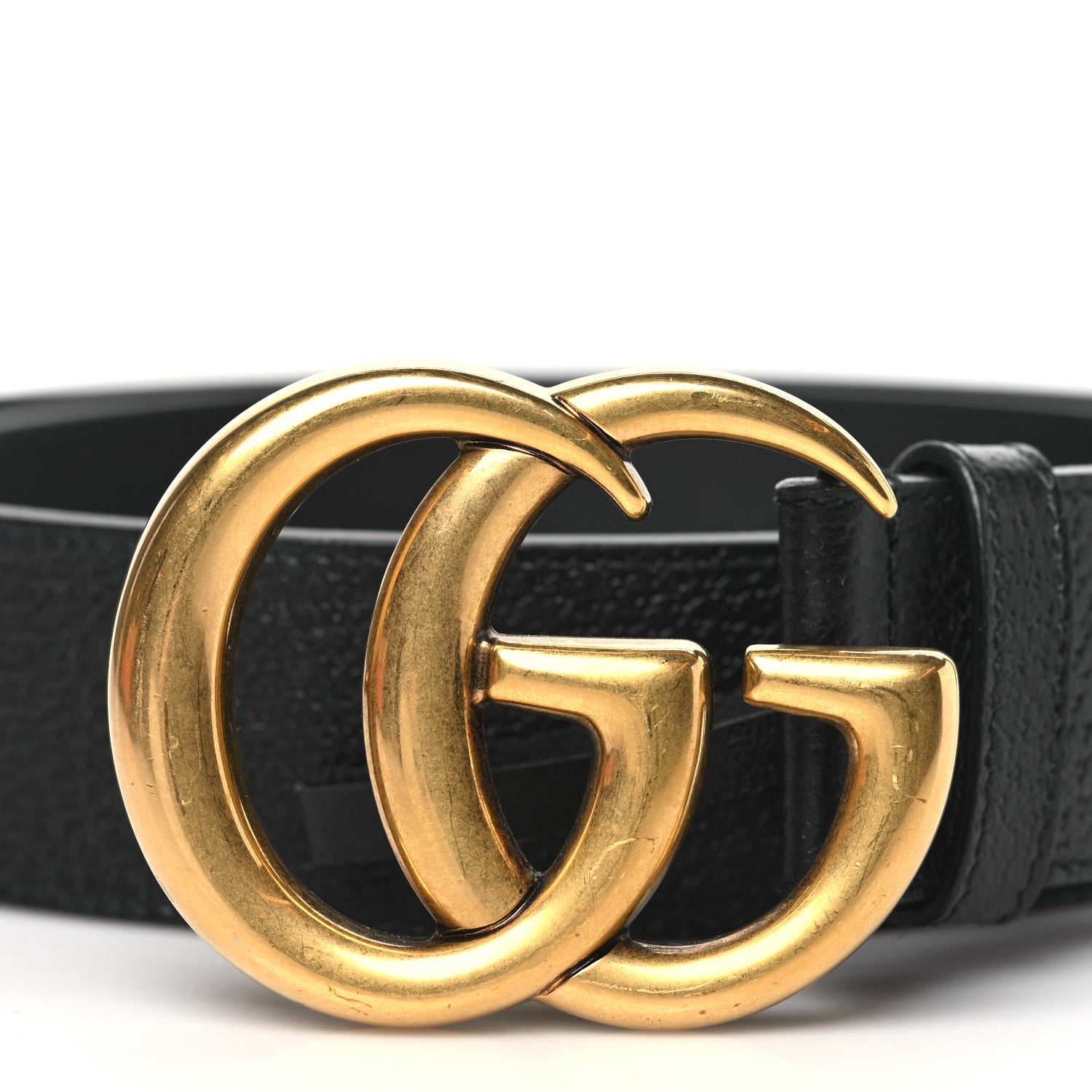 Gucci Textured Calfskin Double G 40mm Belt 75 30 Black 3 of 6