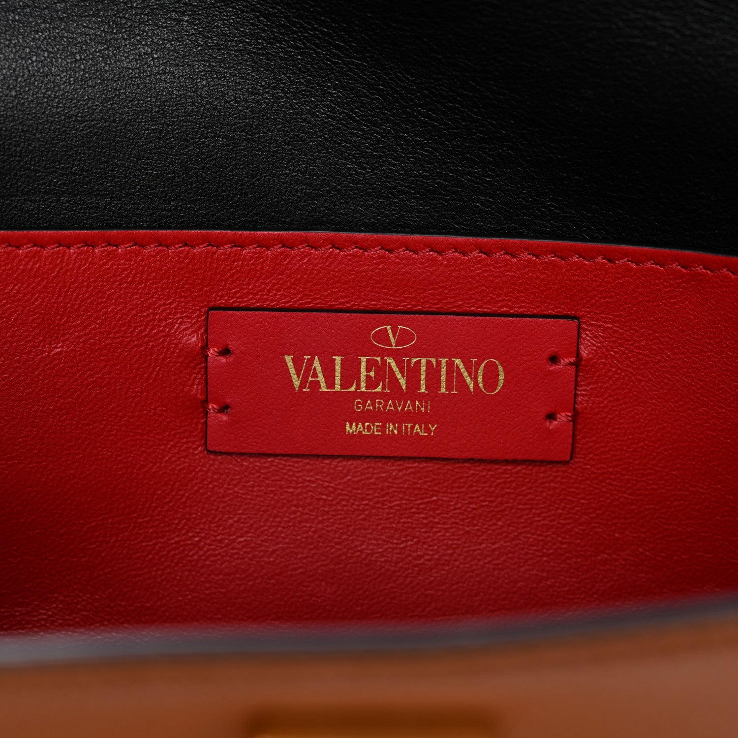 Valentino Garavani Grainy Calfskin VSling Belt Bag Saddle Brown 6 of 10