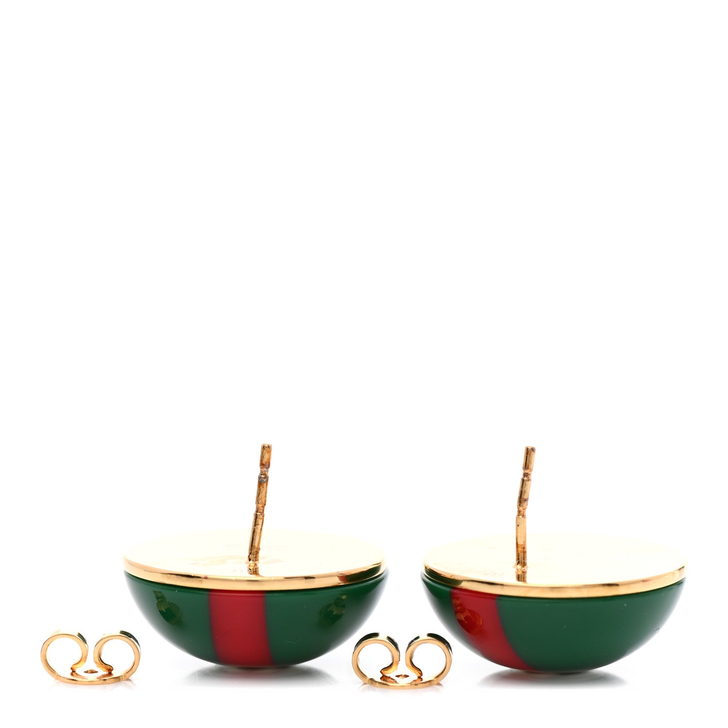 Gucci Resin Web Stud Earrings 3 of 4