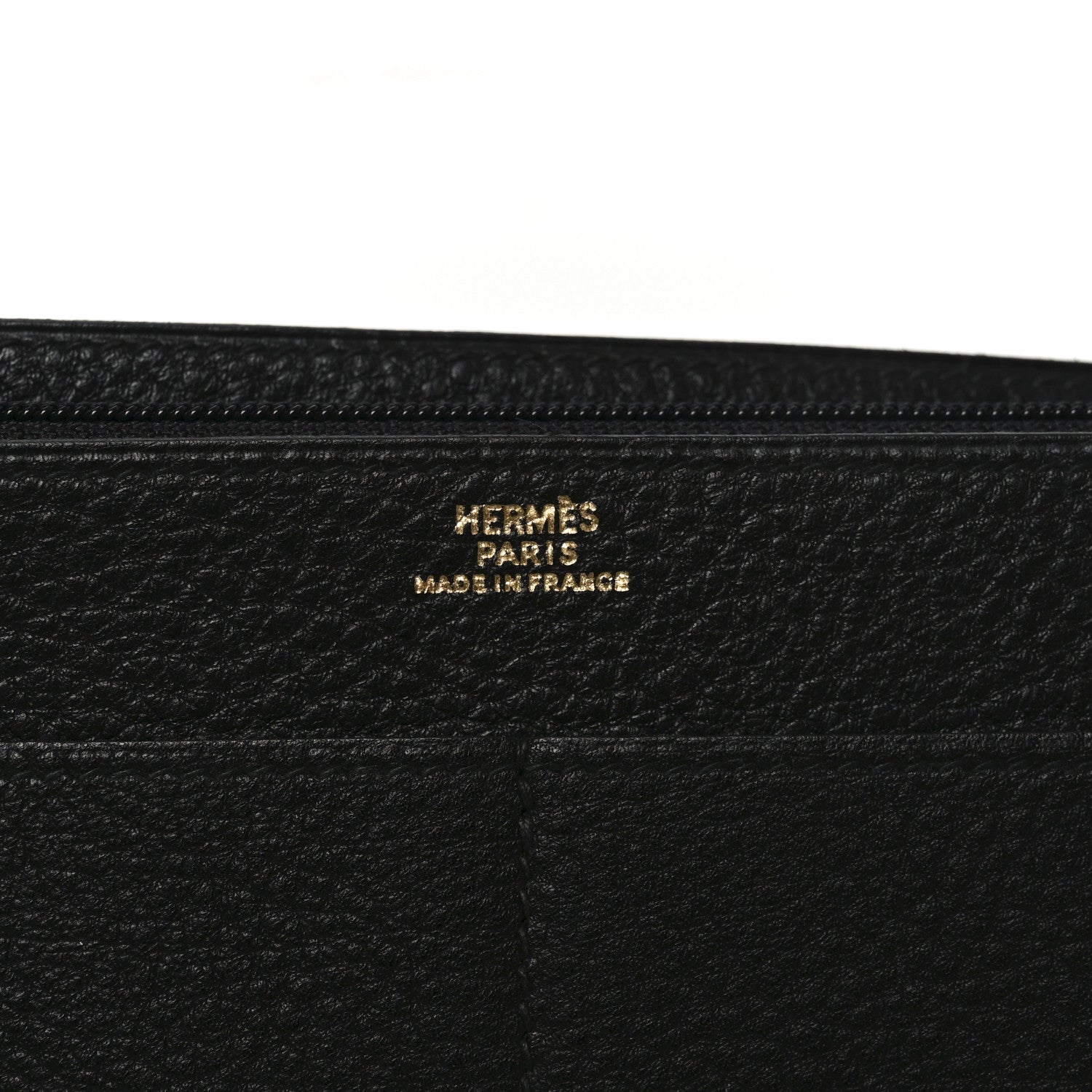 Hermes Togo Dogon Duo Wallet Black 6 of 6