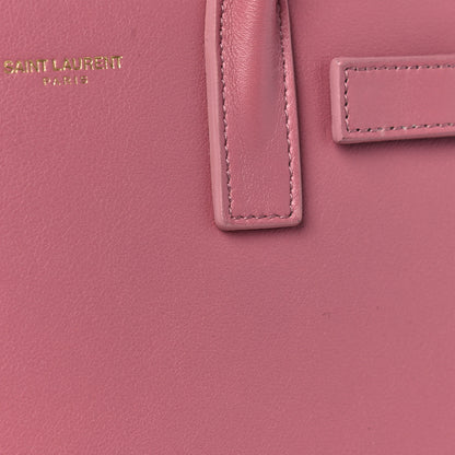 Saint Laurent Calfskin Small Sac De Jour Dark Rose 18 of 19