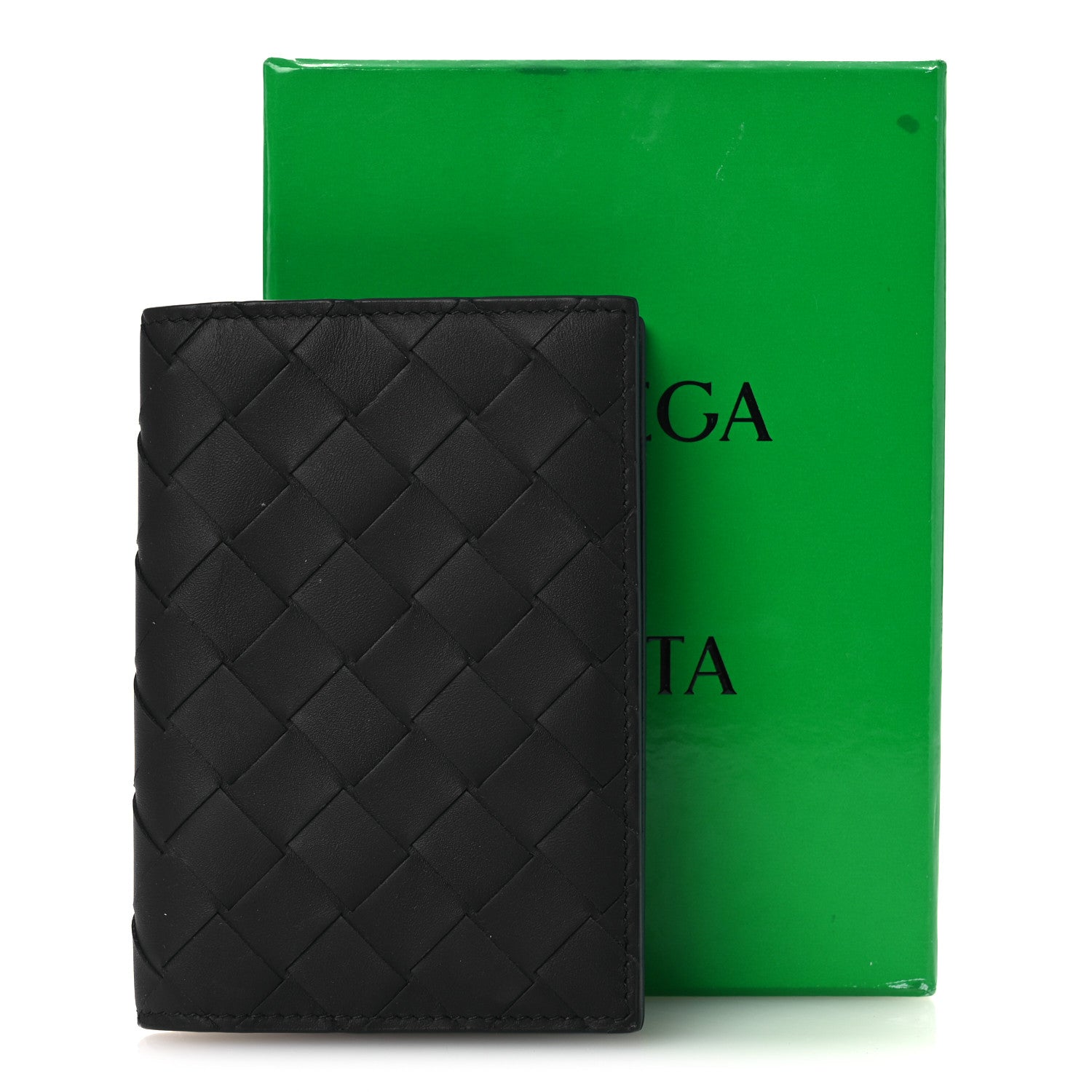 Bottega Veneta Nappa Intrecciato Passport Case Black 7 of 7