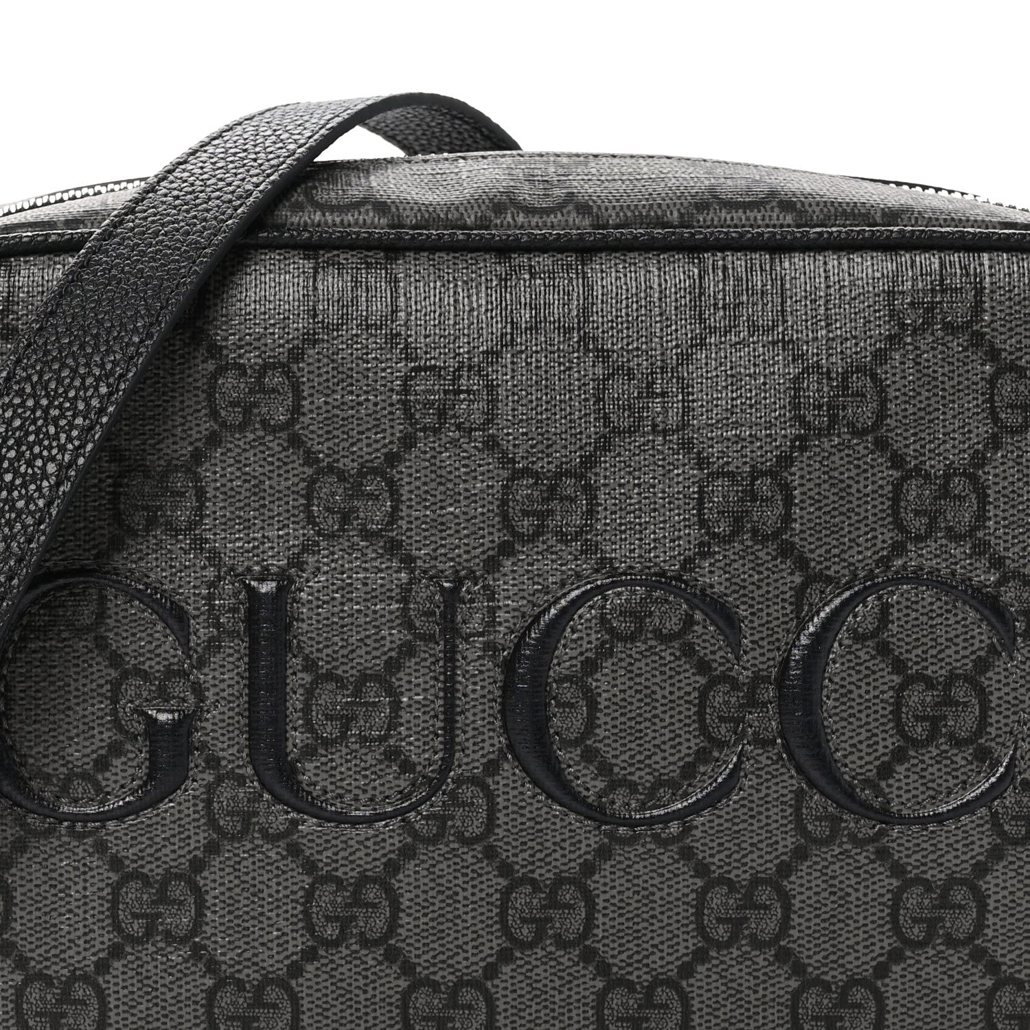 Gucci GG Supreme Monogram Mini Shoulder Bag Grey Black 8 of 11
