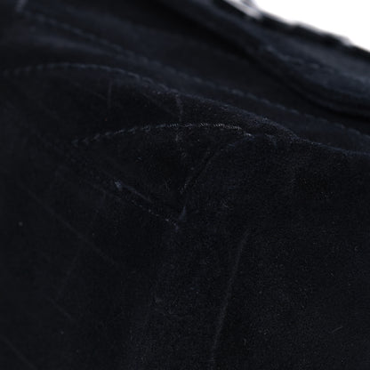 Saint Laurent Suede Chevron Monogram Small Nolita Black 6 of 8
